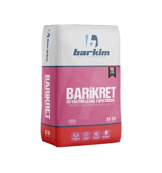 Barikret Isı Yalıtım Levha Yapıştırıcısı 1 Barikret Isı Yalıtım Levha Yapıştırıcısı, üstün yapışma gücü ile tanınır.