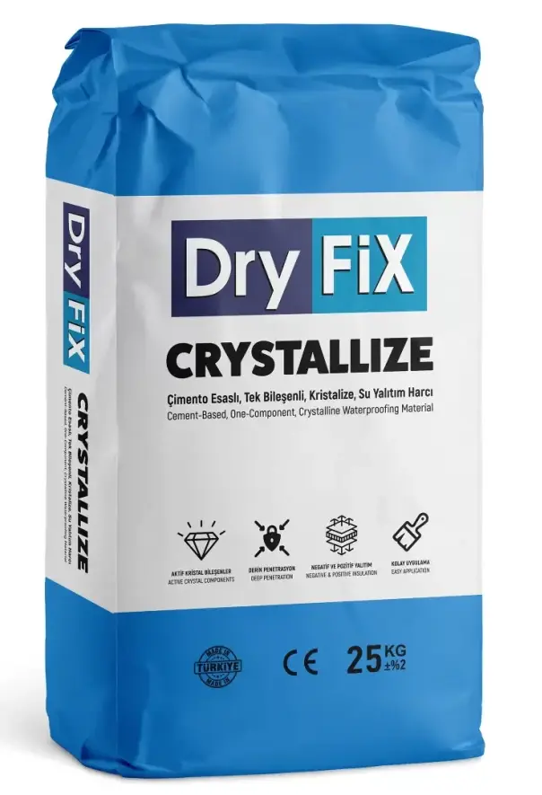 CRYSTALLIZE Çimento Esaslı Kristalize Su Yalıtım ile tanışın.