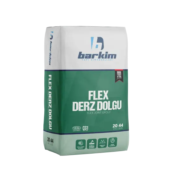Flex Derz Dolgu, çimento esaslı ve polimer katkılı bir harçtır.